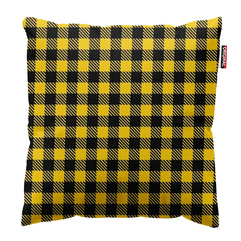  کوسن پاد آفرین طرح چهارخونه سنتی کلاسیک کد 1188 سایز 40*40 سانتی متر