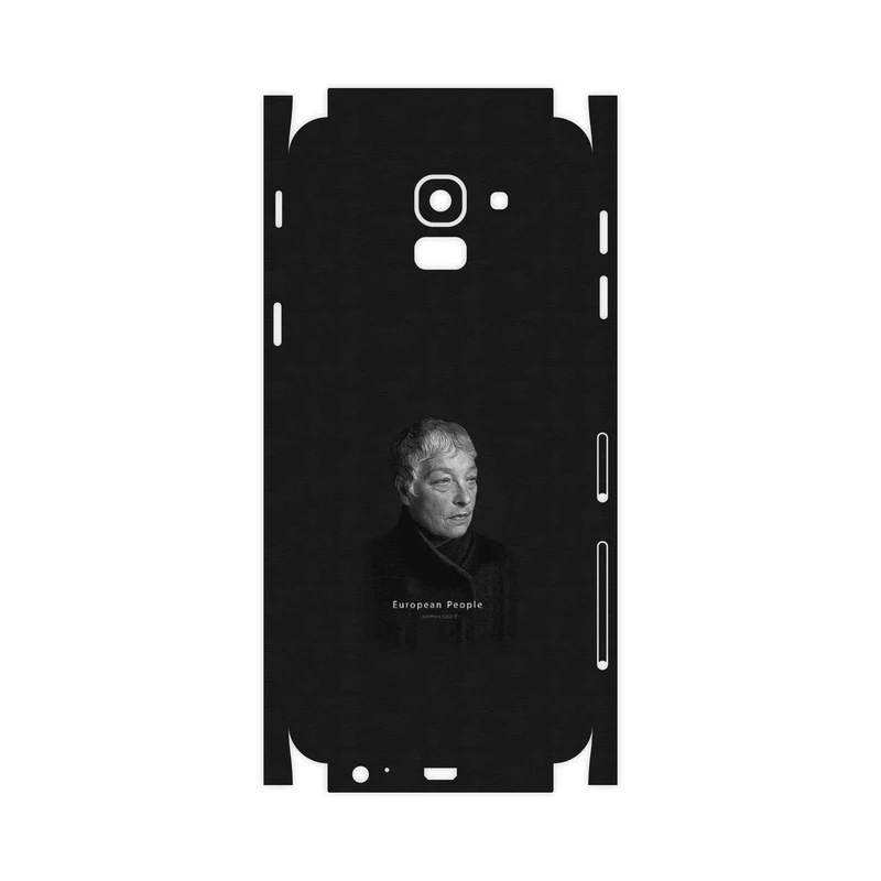 برچسب پوششی ماهوت مدل Portrait of a European Woman-FullSkin مناسب برای گوشی موبایل سامسونگ Galaxy J6
