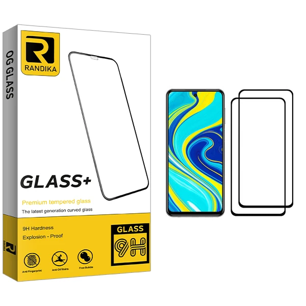 محافظ صفحه نمایش راندیکا مدل GLD مناسب برای گوشی موبایل شیائومی Redmi Note 9S بسته دو عددی