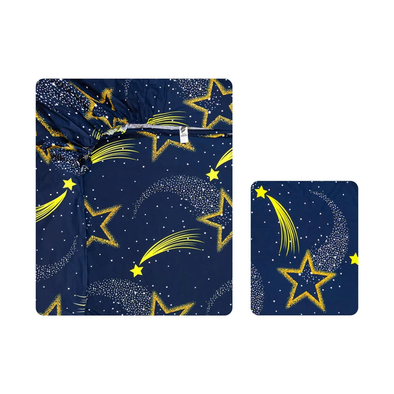 سرویس ملحفه 1 نفر 2 تکه آدنو مدل آسمان کد FI67