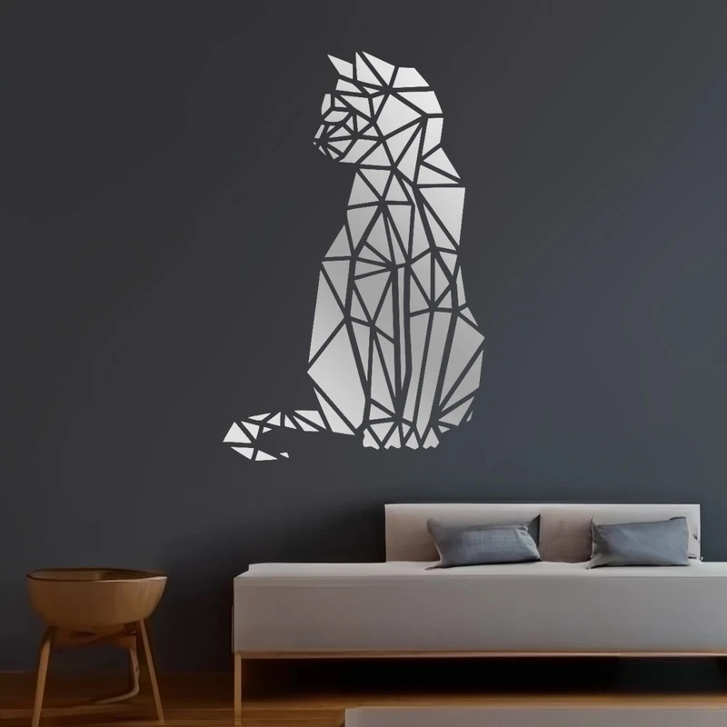 آینه پلکسی گلس مدل دکوراتیو کد N128 مجموعه 86 عددی