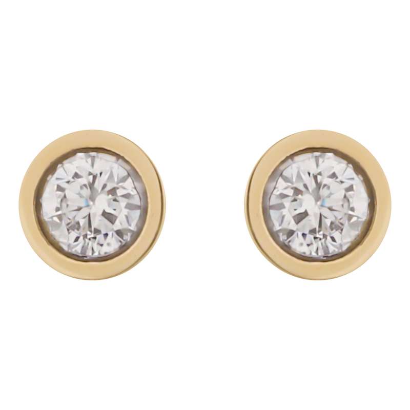 گوشواره طلا 18 عیار زنانه تاج مدل G325 گوشواره طلا 18 عیار زنانه تاج مدل G325