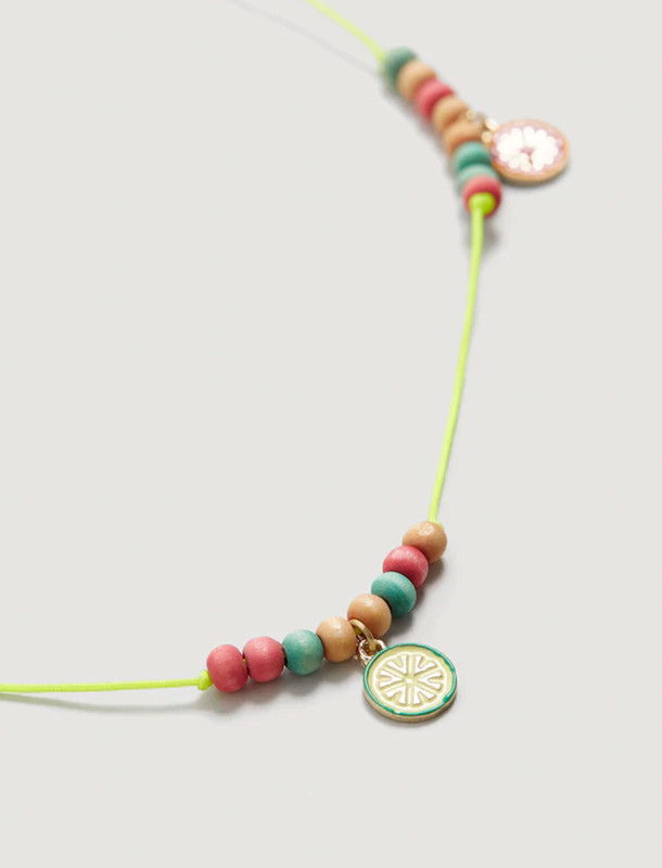 گردنبند دست ساز دخترانه - مانگو تک سایز گردنبند دست ساز دخترانه - مانگو تک سایز