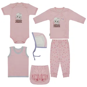 ست 5 تکه لباس نوزادی مدل بره کوچولو