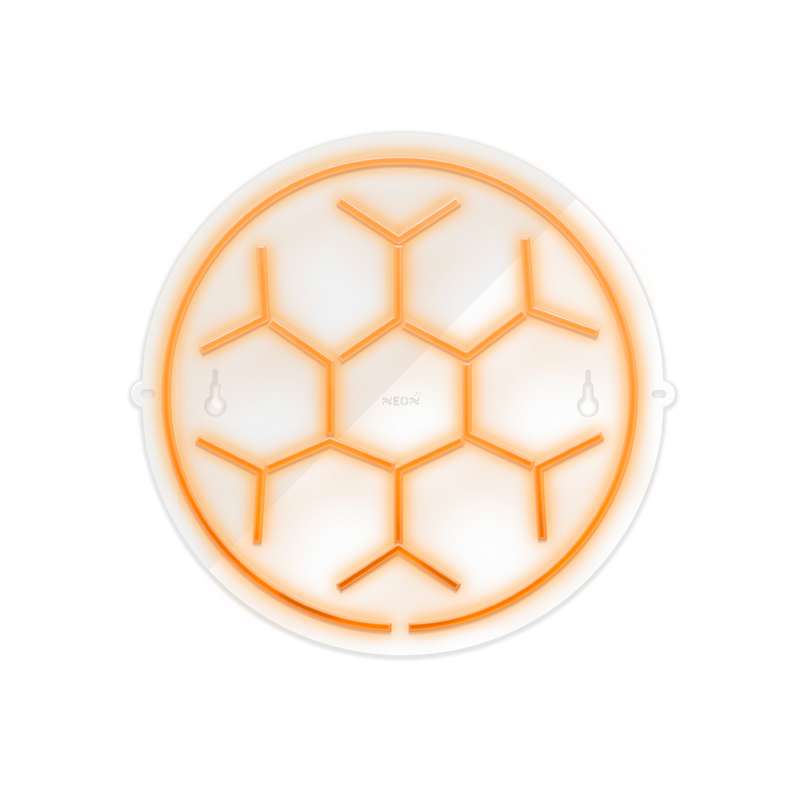 چراغ دیواری نئون دیزاین طرح Soccer-Ball-GL_ORG