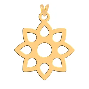 آویز گردنبند طلا 18 عیار زنانه فرشته مدل اسلیمی WNL-000003