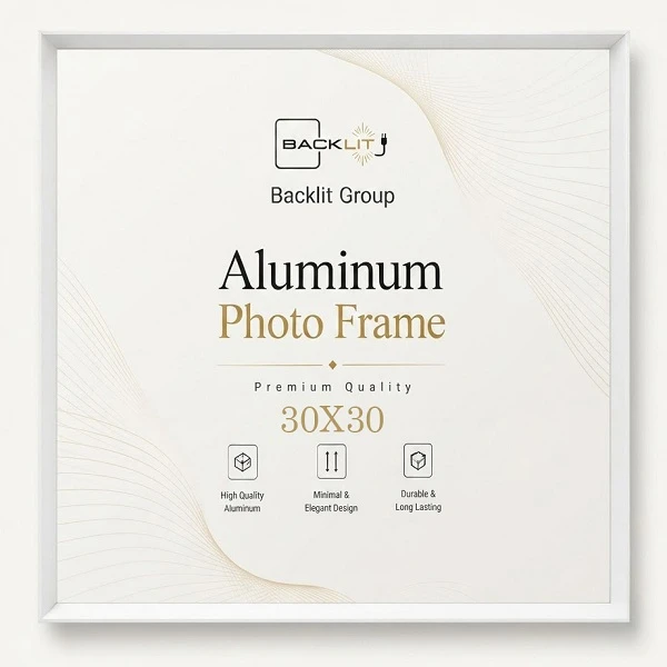 قاب عکس بکلیت مدل آلومینیومی AL-S3030 سایز 30×30 سانتی متر
