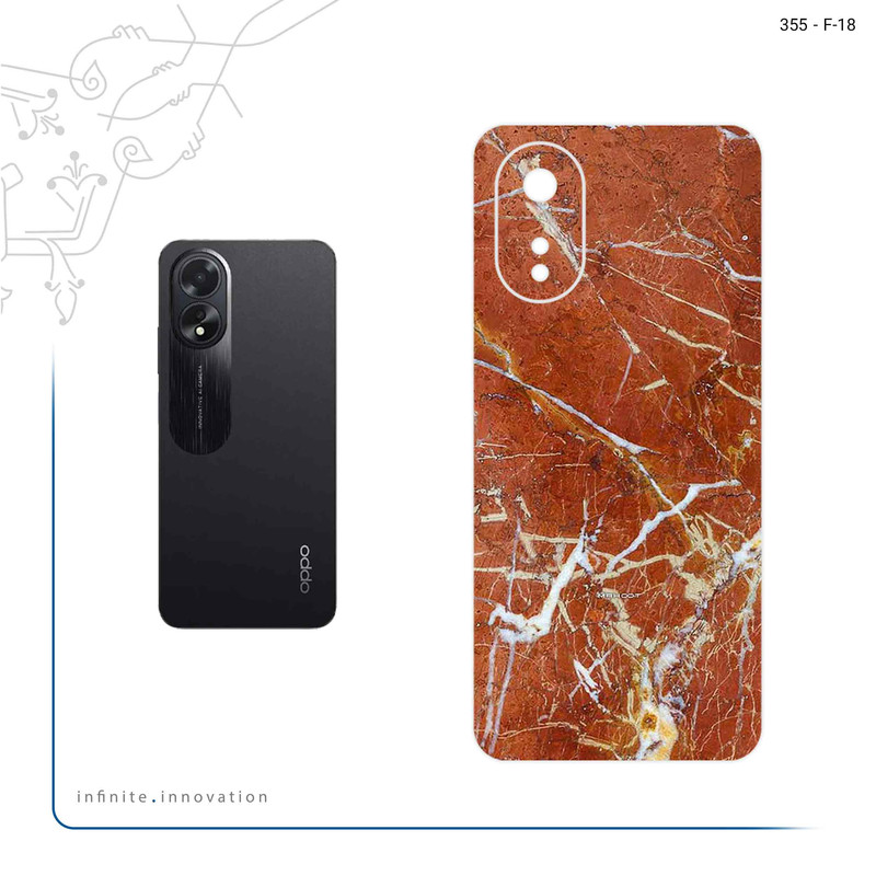 برچسب پوششی ماهوت مدل Red Marble مناسب برای گوشی موبایل اپو A38