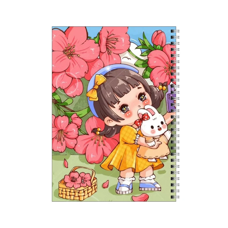 دفتر مشق 50 برگ بامبیلیپ طرح دختر و خرگوش و سلفی کد 4811760