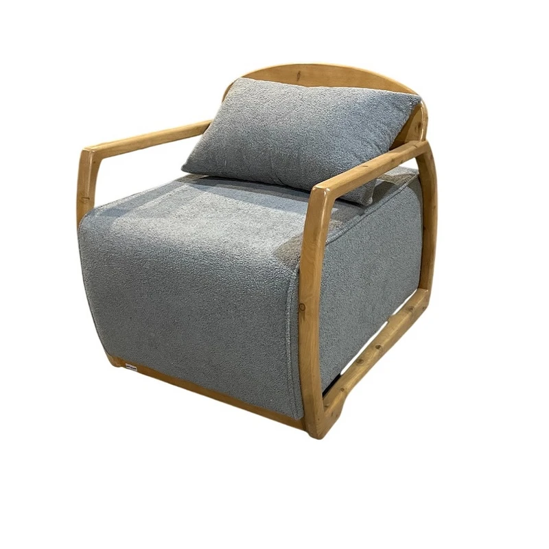 مبل راحتی تک نفره گالری چوب آشنایی مدل Khod-Roma 