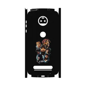 MAHOOT Great Rappers Digital Art-FullSkin Cover Sticker for Motorola Moto Z2 Force