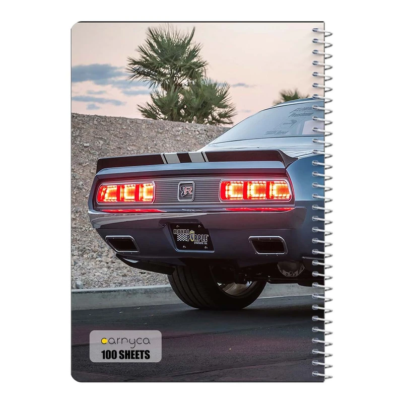 دفتر مشق 100 برگ سیمی کارنیکا طرح شورولت کامارو Chevrolet Camaro کد 71129
