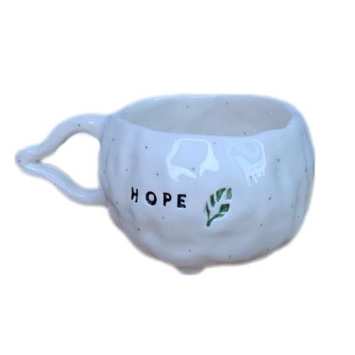 ماگ سرامیکی طرح دفرمه مدل HOPE