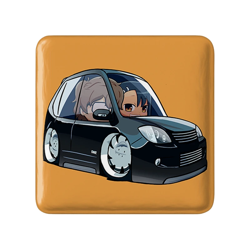 پیکسل خندالو طرح ناگاتارو و نائوتو انیمه ناگاتورو مدل مربعی کد 34001