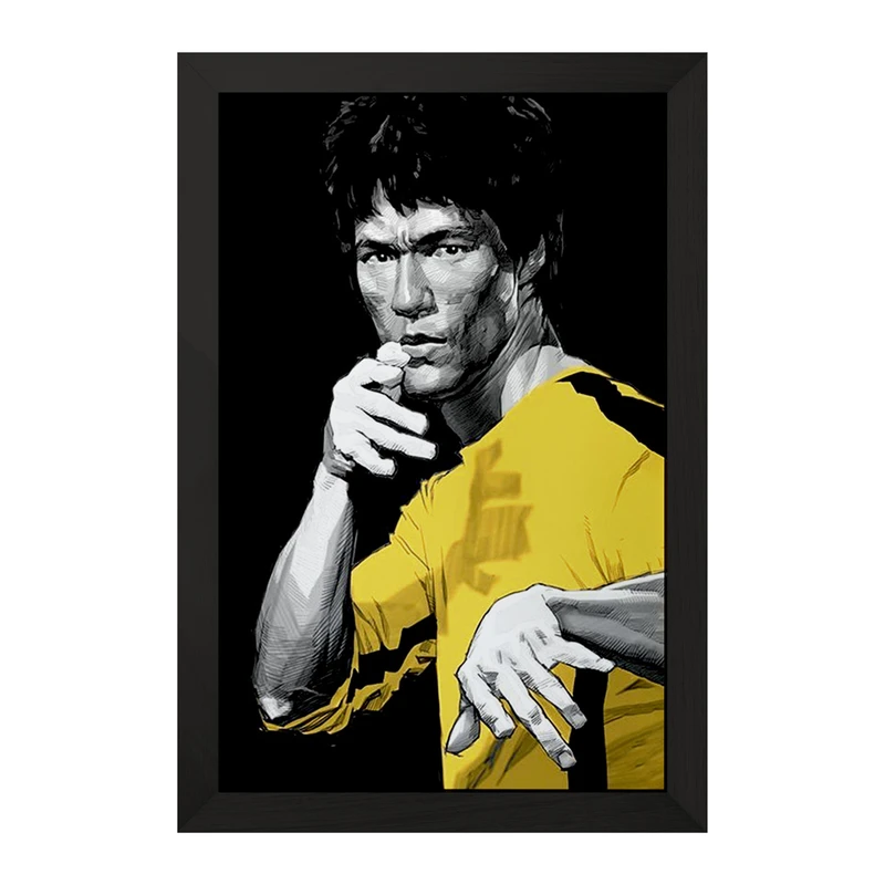 تابلو خندالو مدل بروس لی (Bruce Lee) کد F1947