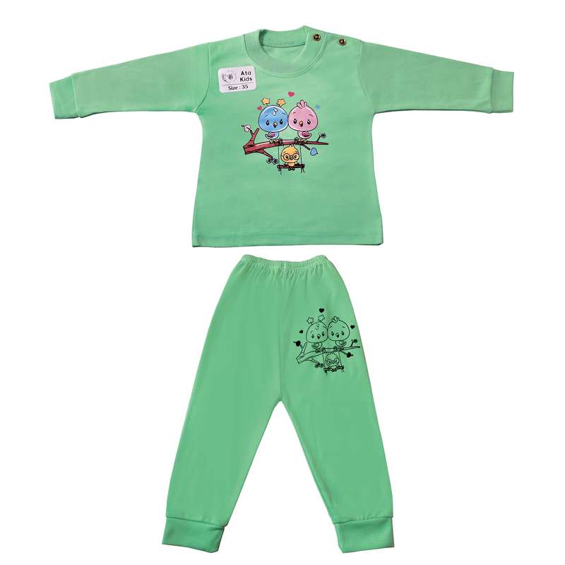 ست تی شرت و شلوار نوزادی آتاکیدز کد GR-1241