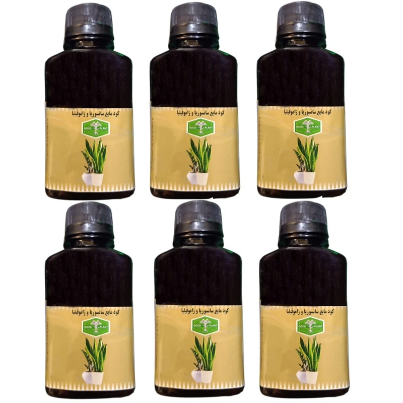 کود مایع سانسوریا و زاموفیلیا گود پلنت مدل z&sM حجم 80 میلی لیتر بسته 6 عددی 