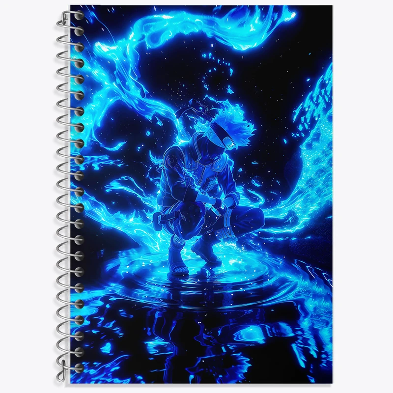 دفتر زبان 50 برگ خندالو مدل دو خط طرح انیمه ناروتو (Naruto) کد F5124