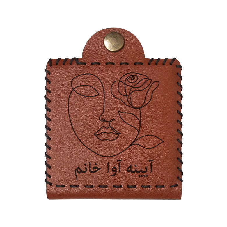 آینه جیبی مدل  اسم آوا طرح گل
