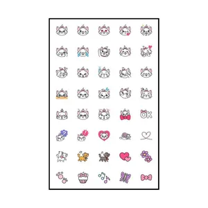 برچسب  طرح گربه مدل kitty کد 02