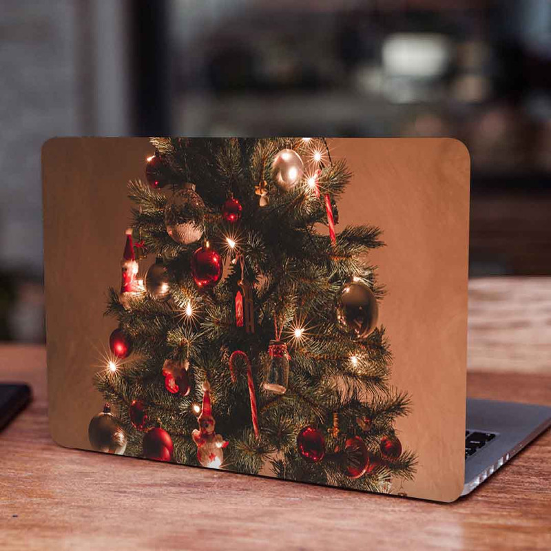 استیکر لپ تاپ طرح christmas tree decorations garlandsکد P-731مناسب برای لپ تاپ 15.6 اینچ