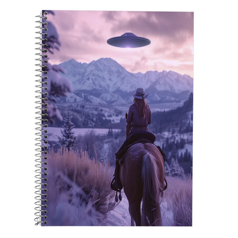 دفتر زبان 50 برگ مدوپد مدل دو خط طرح رد دد red dead کد DF13540