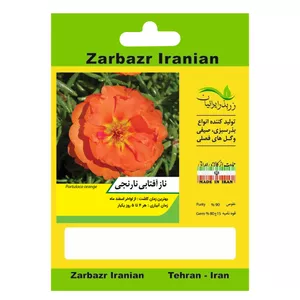 بذر گل ناز آفتابی نارنجی زربذر ایرانیان کد ZBP-114