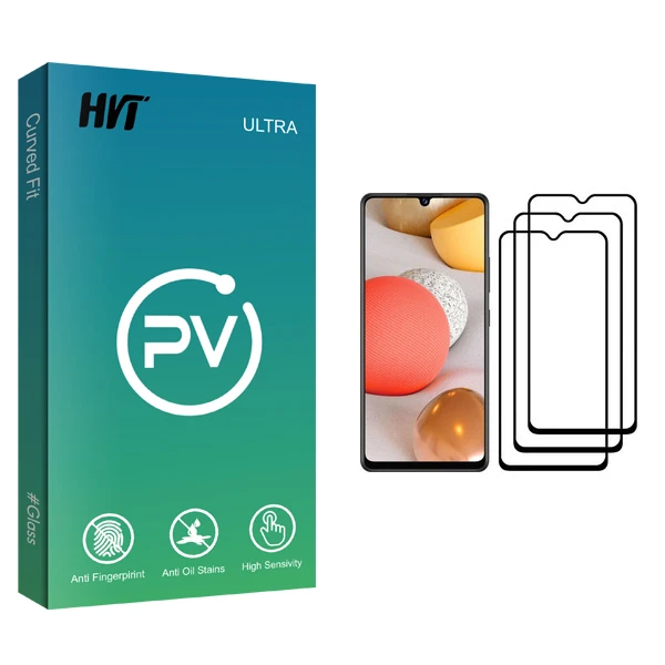 محافظ صفحه نمایش اچ وی تی مدل PV glass مناسب برای گوشی موبایل سامسونگ Galaxy A42 بسته سه عددی