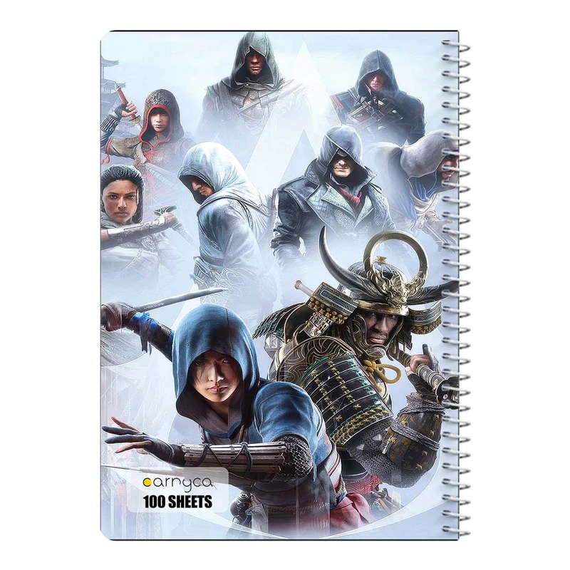 دفتر مشق 100 برگ سیمی کارنیکا طرح اساسینس Assassins Creed کد 82842