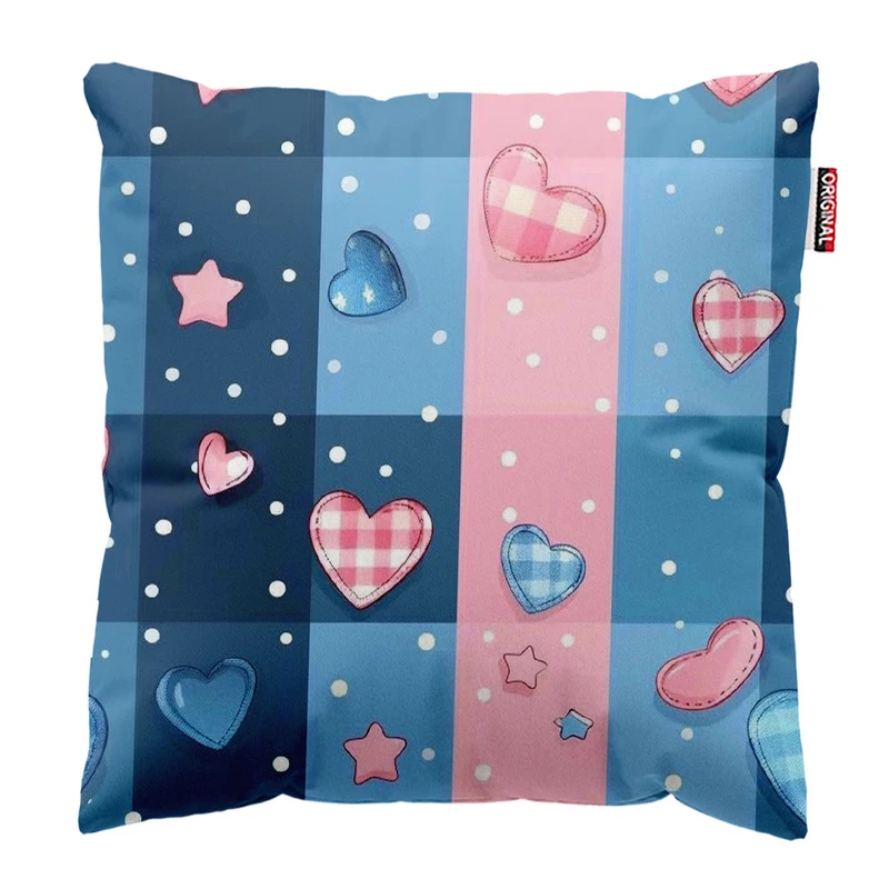 کوسن پاد آفرین طرح قلب کد 2740 سایز 30*30 سانتی متر