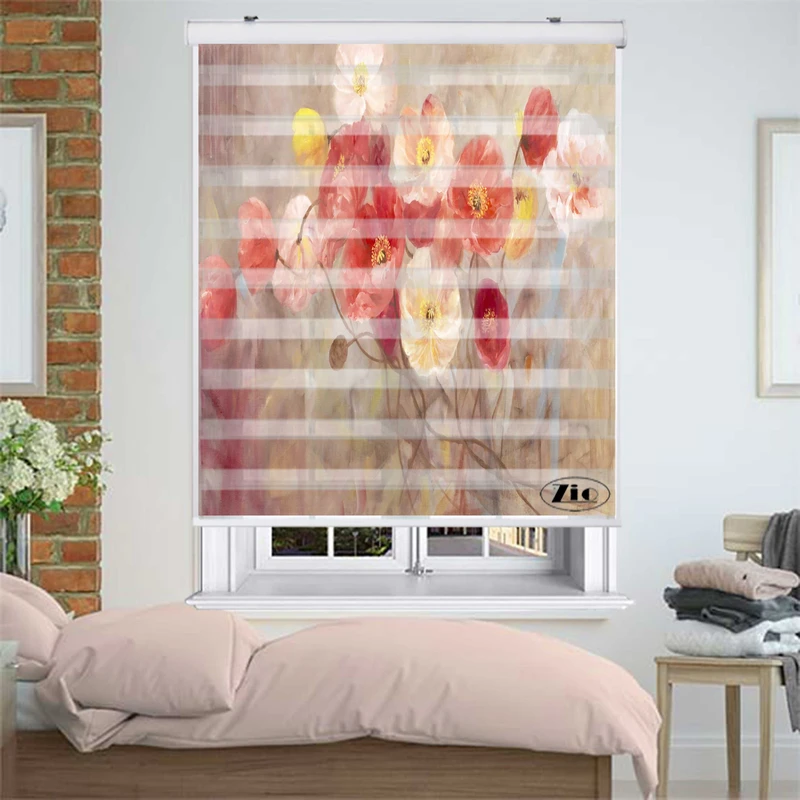 پرده زبرا زیو کد P6050 سایز 150X150 سانتی متر