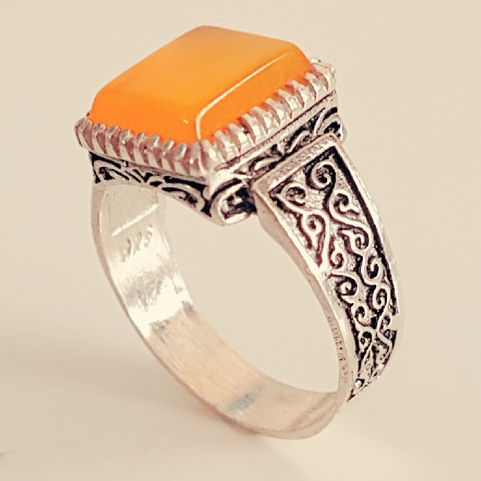 انگشتر نقره مردانه مدل شرف الشمس کد P7800