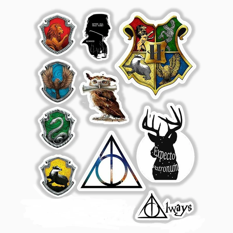 استیکر لپ تاپ و موبایل بووم طرح هری پاتر کد ER33مجموعه 10 عددی