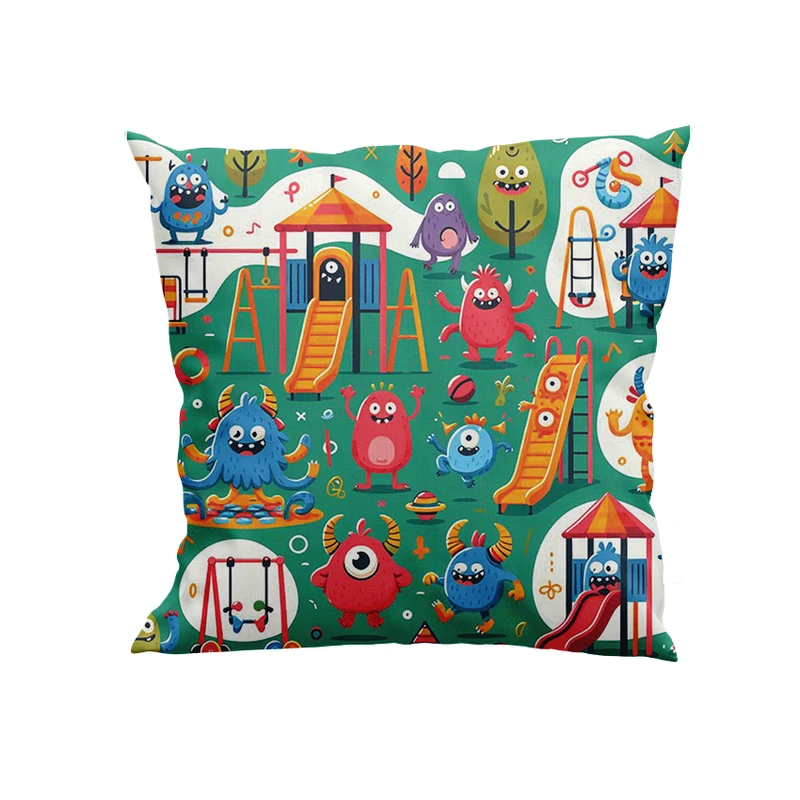 کوسن کودک پاد آفرین مدل پارک هیولاها کد DKK988