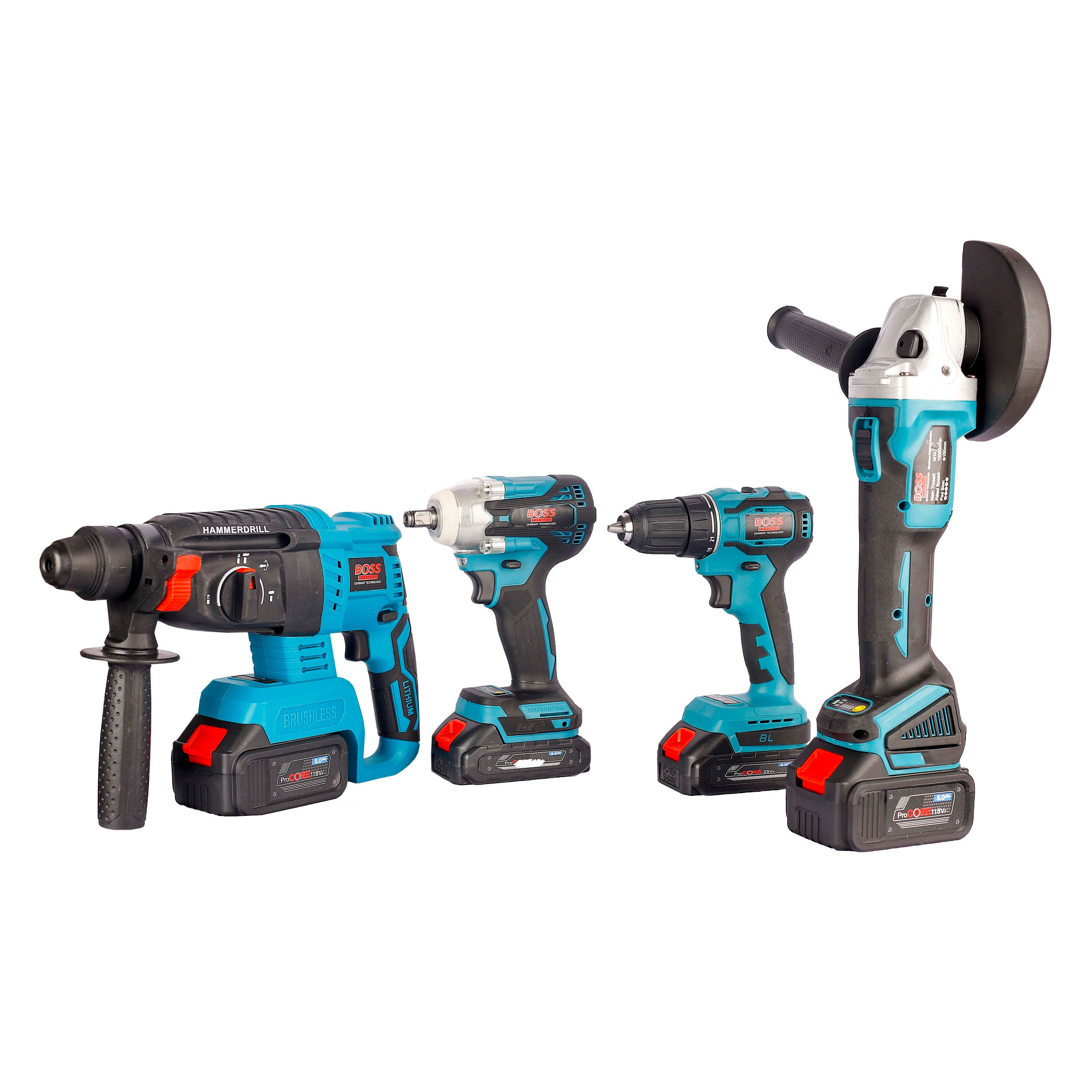 مجموعه ابزار شارژی باس مدل LIFE_STYLE مجموعه 4 عددی