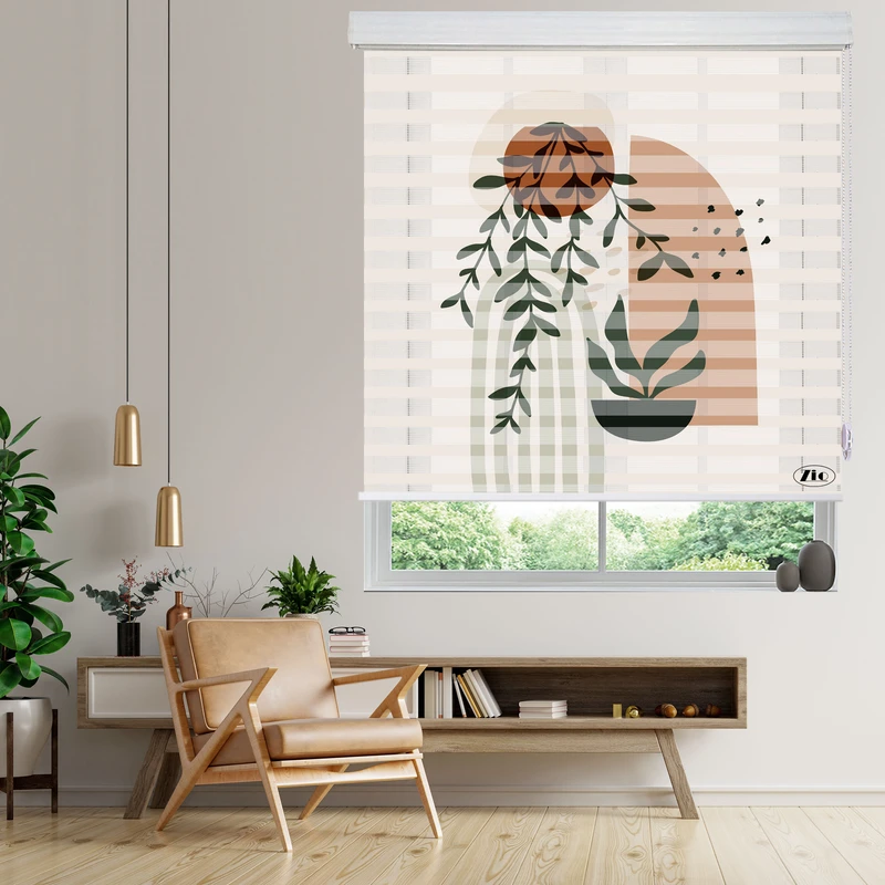 پرده زبرا زیو مدل O-7028 سایز 100x200 سانتی متر