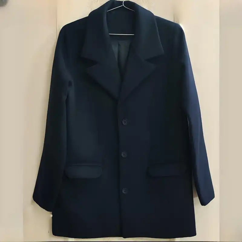 پالتو مردانه مدل یقه دار انگلیسی فوتر