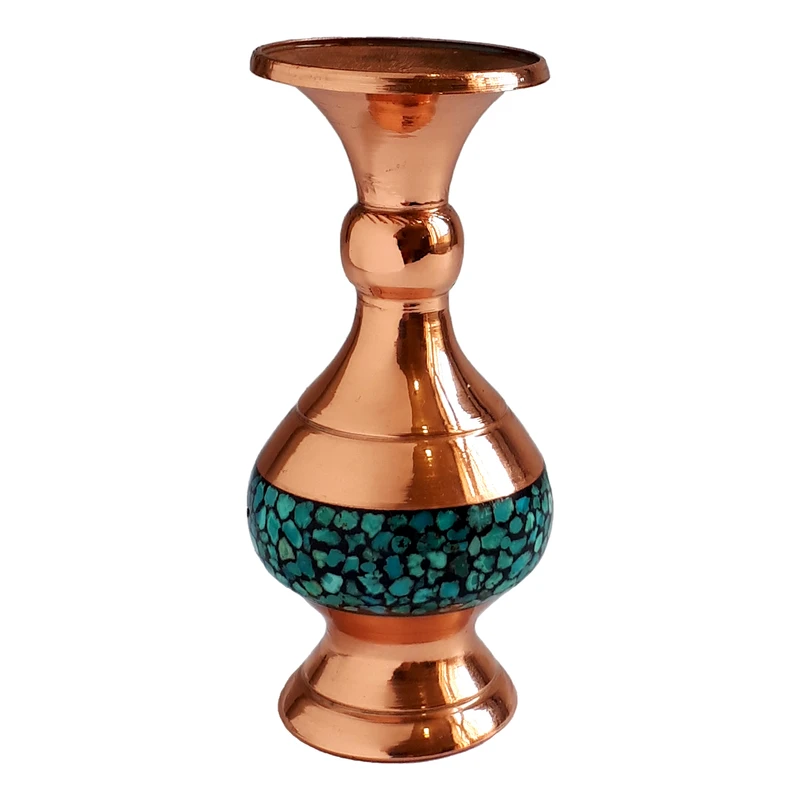 گلدان فیروزه کوبی کد 6671