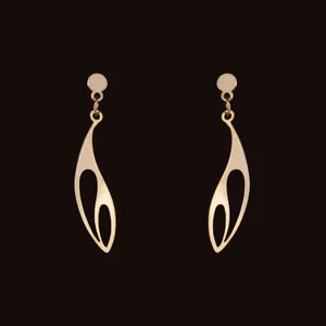 گوشواره طلا 18 عیار زنانه آمانژ کد D10264