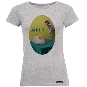 تی شرت آستین کوتاه زنانه 27 مدل Ahh کد MH1572