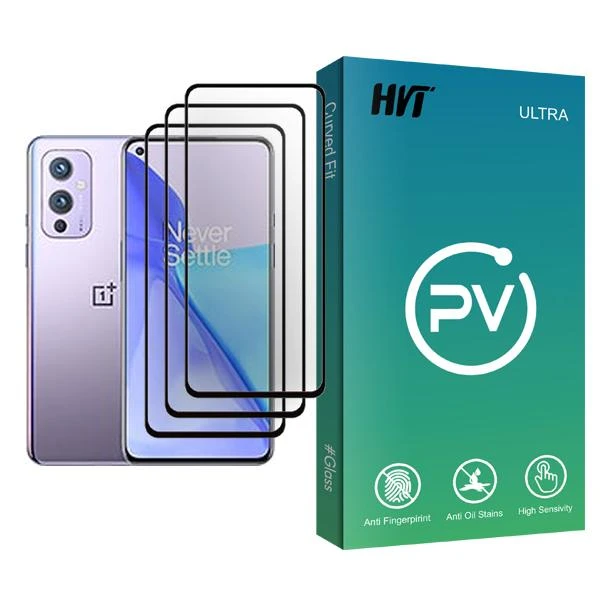 محافظ صفحه نمایش اچ وی تی مدل PV Glass MIX003 مناسب برای گوشی موبایل وان پلاس 9 بسته سه عددی