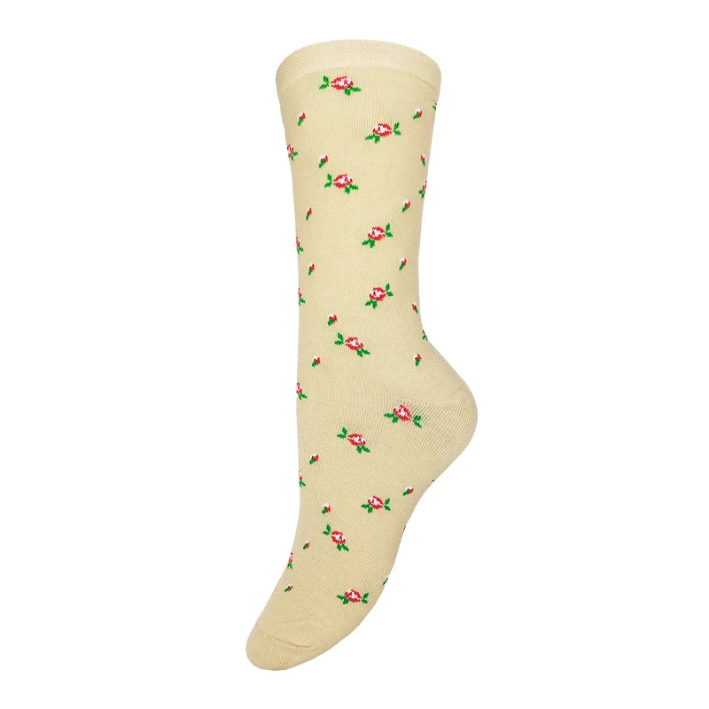 جوراب ساق بلند زنانه پاریز مدل شکوفه کد 1503