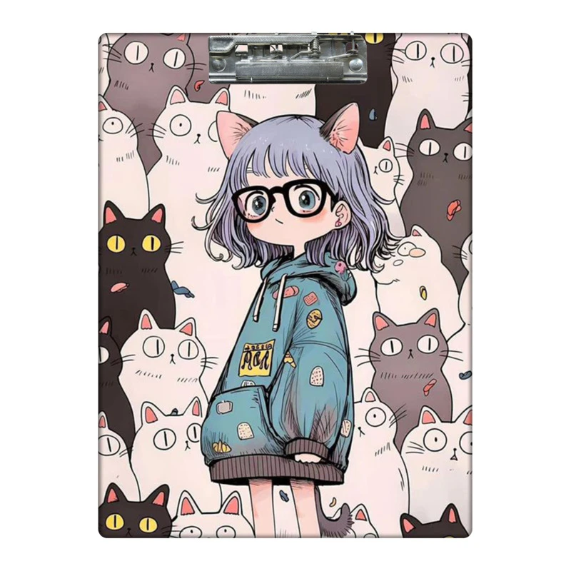 تخته شاسی طرح دخترگربه ای کد 3069682 سایز A4