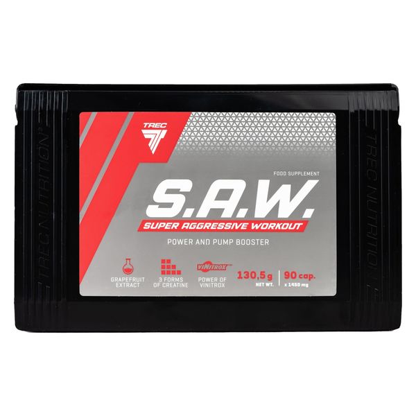 کپسول پمپ با طعم گریپ فروت S.A.W 1450 میلی گرم ترِک نوتریشن بسته 90 عددی