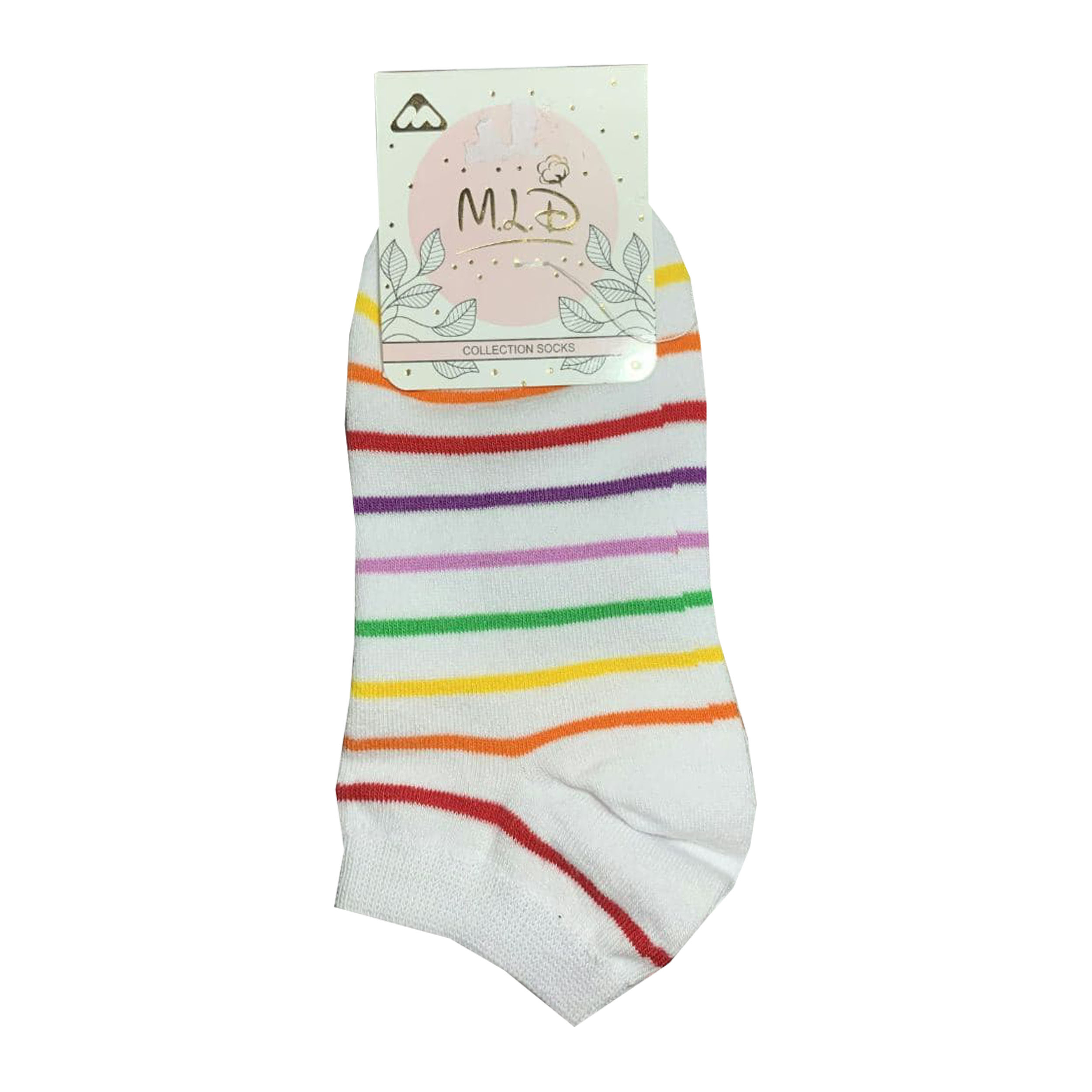 جوراب مدل رنگین کمانی