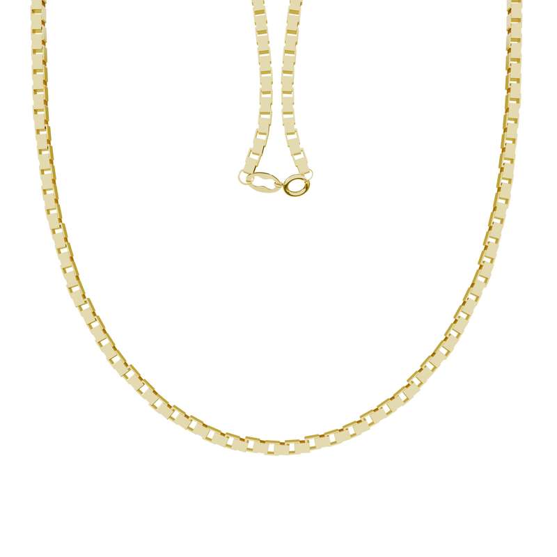 زنجیر طلا 18 عیار زنانه مدوپد مدل ونیزی گلستانه کد 45