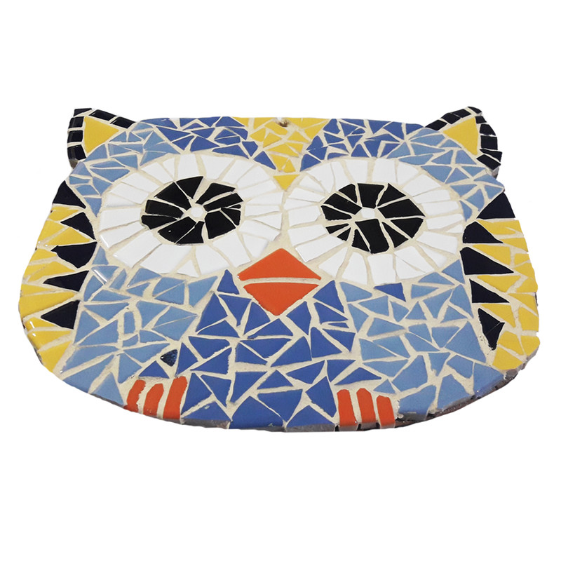 زیر قابلمه کاشی کاری طرح جغد کد MA-15-03