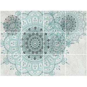 تایل سقفی آسمان مجازی طرح اسلیمی کد 3D2224-12 سایز 60x60 سانتی متر مجموعه 12عددی