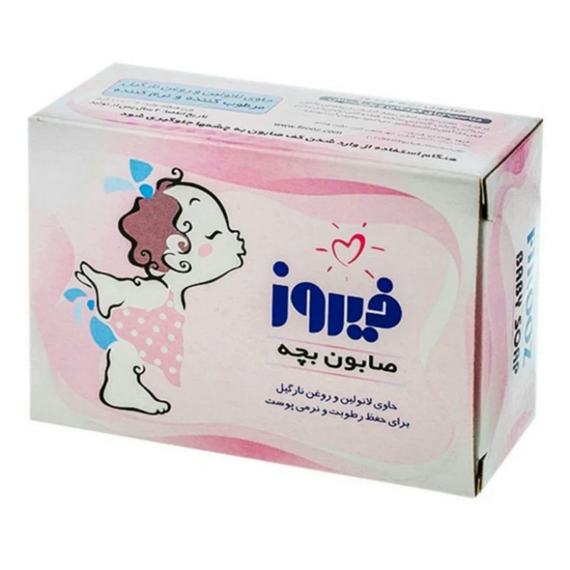 صابون شستشو فیروز مدل نارگیل و گلیسیرینه وزن 100 گرم بسته 2 عددی