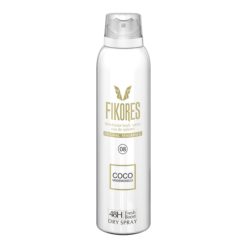 اسپری خوشبو کننده بدن زنانه فیکورس مدل Coco Mademoiselle حجم 200 میلی لیتر